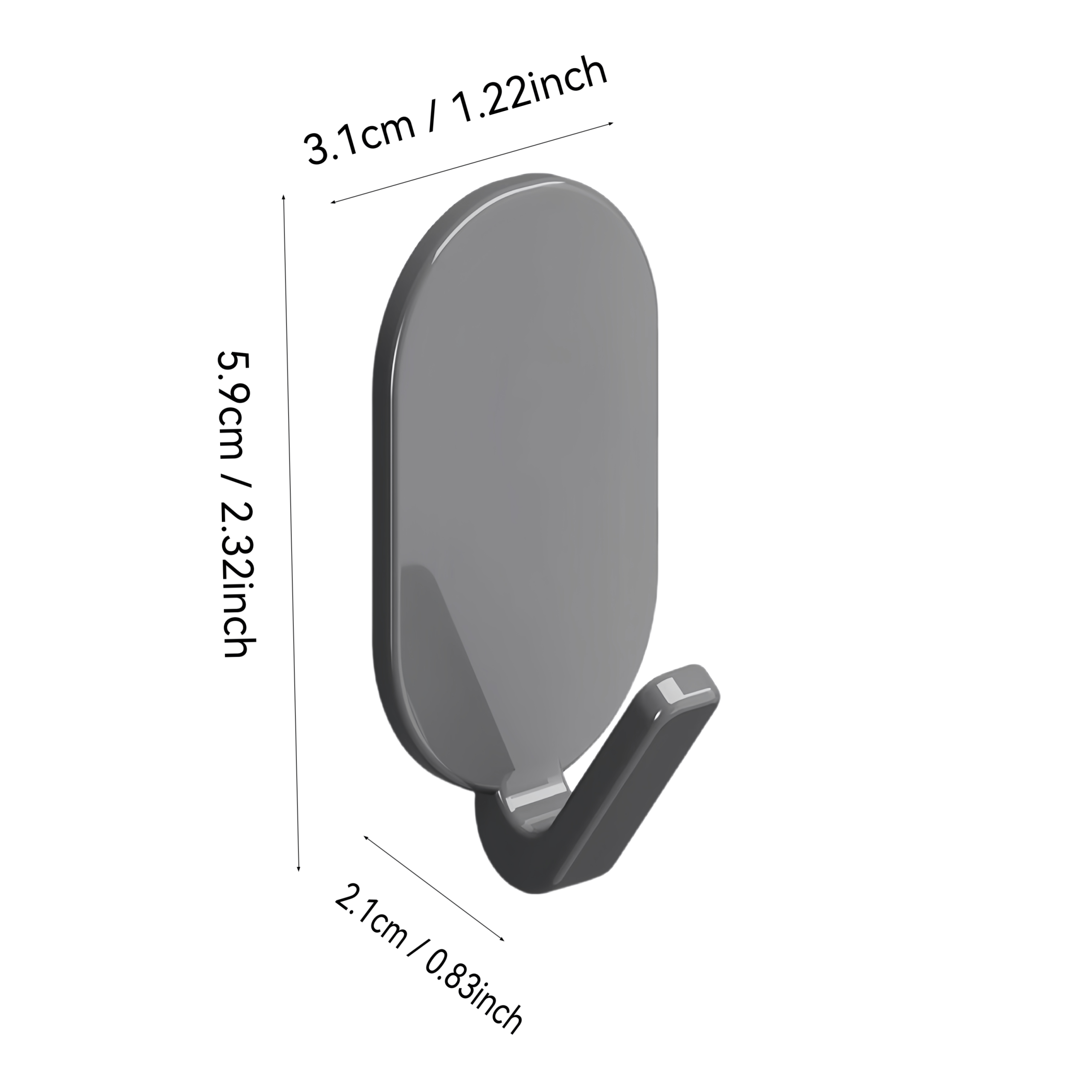 6u002F 12pcs Heavy-Duty Adhesive Hooks - No Drilling Required, Perfect for Bathrooms And Toilets, Multifunctional Wall-Mounted Hangers, Modern Wall-Mounted Hangers, Easy to Install Hooks, Bathroom Towel Rack - Image 9