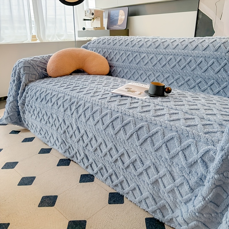 1pc Modern Jacquard Shu Velveteen Sofa Throw Cover - Pet Friendly Slipcover with Soft Plush Feel - Machine Washable, Non-Printing Single Piece Couch Protector for Home Decor - Fits Armchair to 4-Seater Sectional Sofas - Image 20