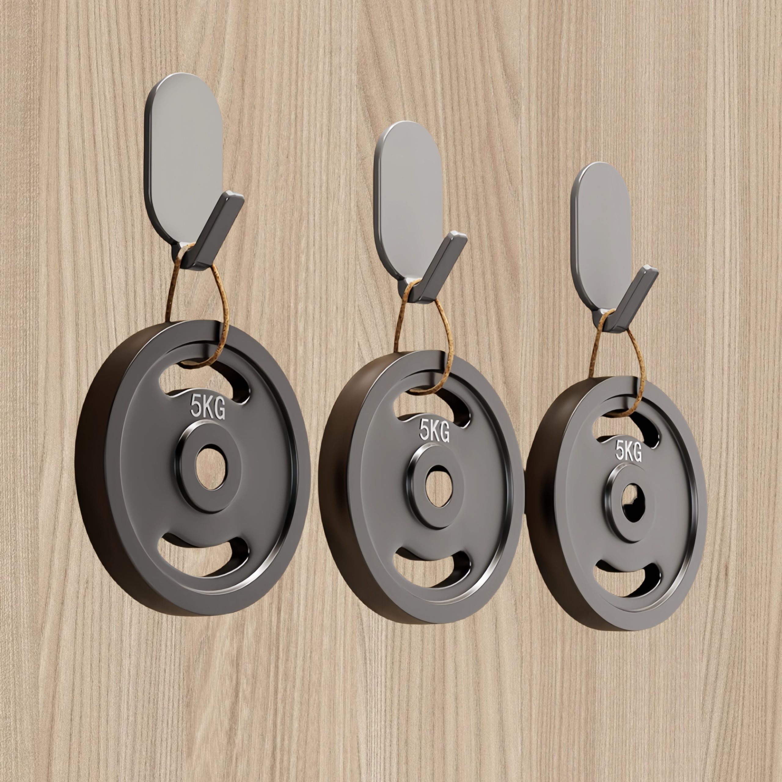 6u002F 12pcs Heavy-Duty Adhesive Hooks - No Drilling Required, Perfect for Bathrooms And Toilets, Multifunctional Wall-Mounted Hangers, Modern Wall-Mounted Hangers, Easy to Install Hooks, Bathroom Towel Rack - Image 3